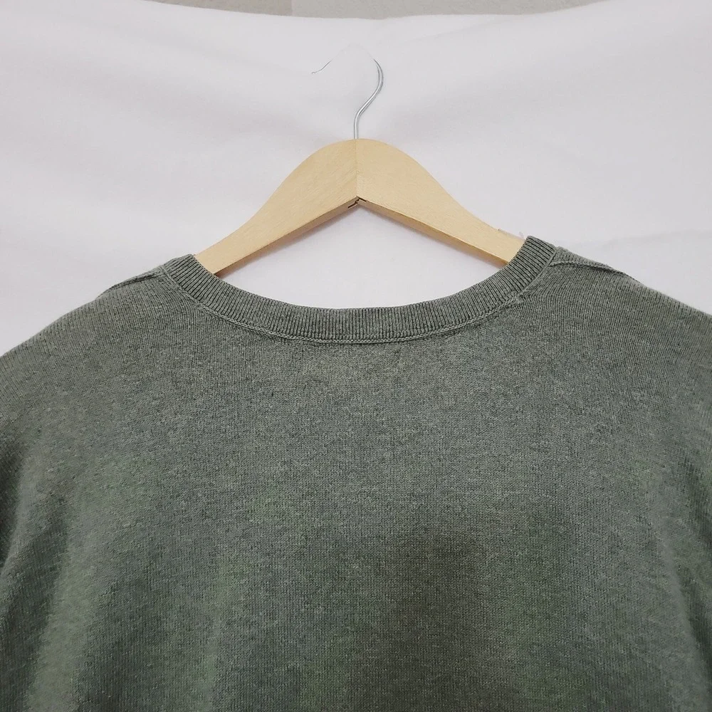 Banana Republic Cashmere Blend‎ Sweater Mens XL Green V-Neck Preppy Layers